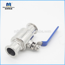 Made In China 2 way food grade Tri-clamp stainless steel ball valve